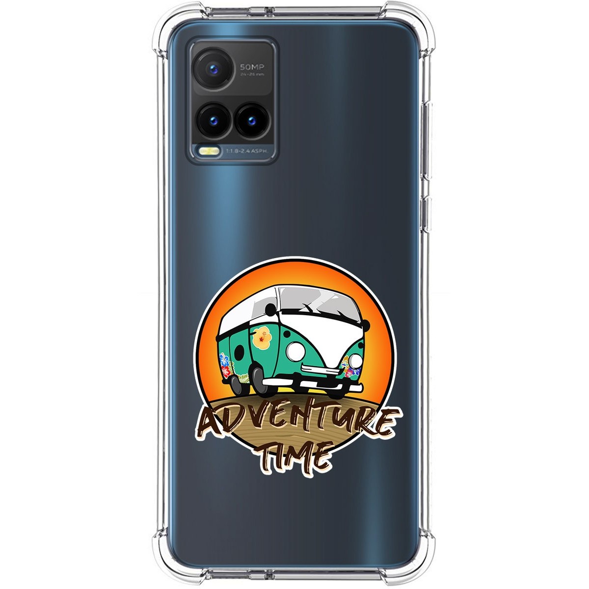 Funda Silicona Antigolpes para Vivo Y21 / Y21s / Y33s diseño Adventure Time Dibujos