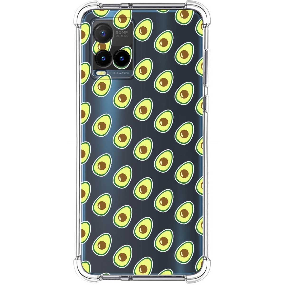 Funda Silicona Antigolpes para Vivo Y21 / Y21s / Y33s diseño Aguacate Dibujos