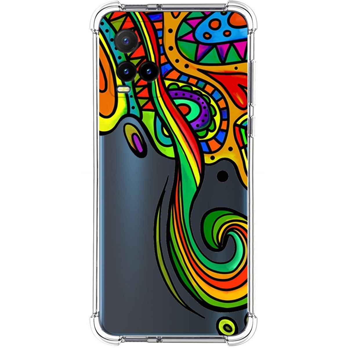 Funda Silicona Antigolpes para Vivo Y21 / Y21s / Y33s diseño Colores Dibujos