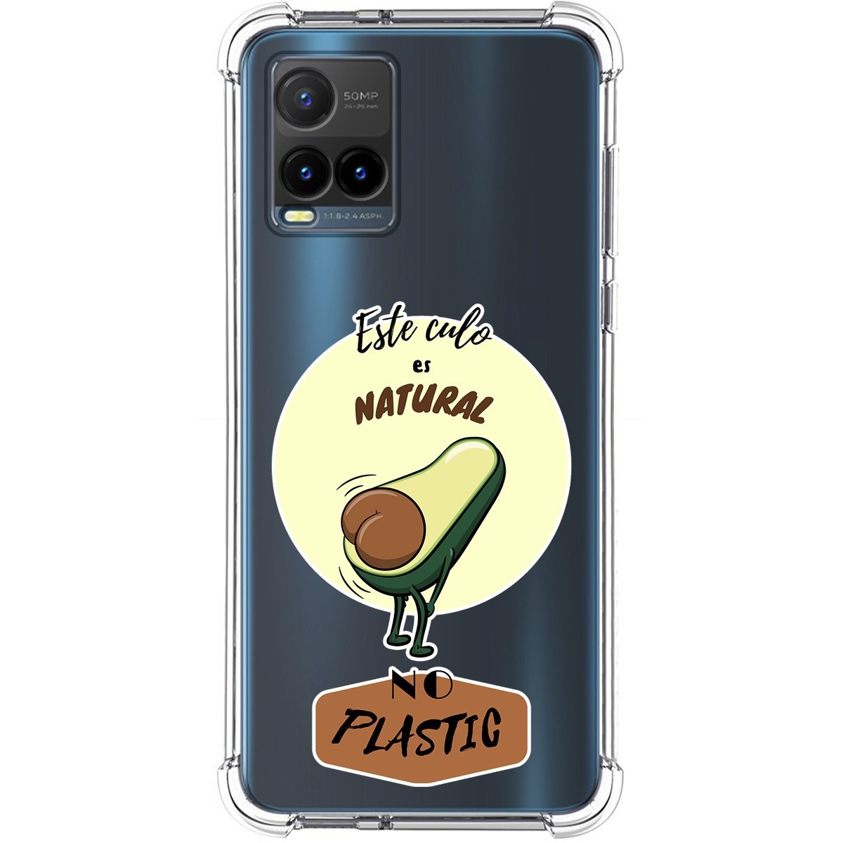 Funda Silicona Antigolpes para Vivo Y21 / Y21s / Y33s diseño Culo Natural Dibujos