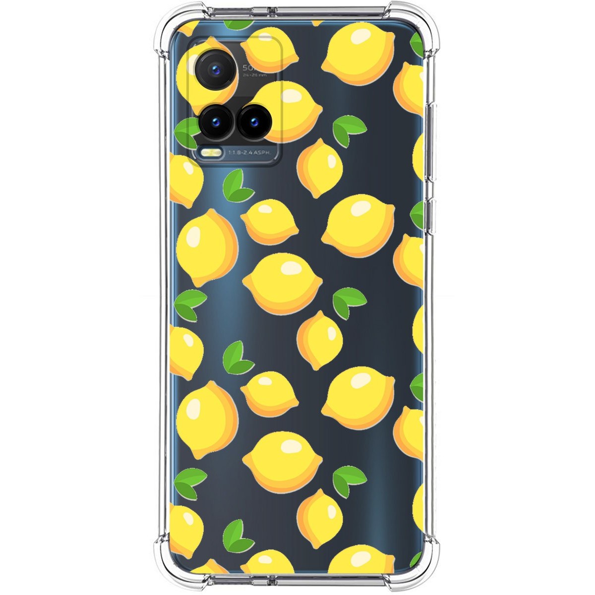 Funda Silicona Antigolpes para Vivo Y21 / Y21s / Y33s diseño Limones Dibujos