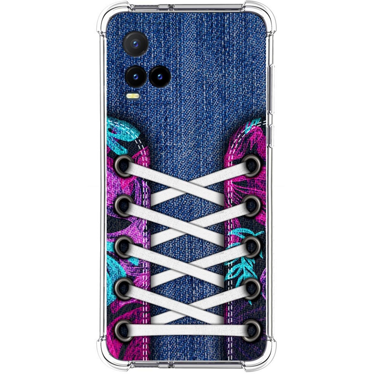 Funda Silicona Antigolpes para Vivo Y21 / Y21s / Y33s diseño Zapatillas 06 Dibujos