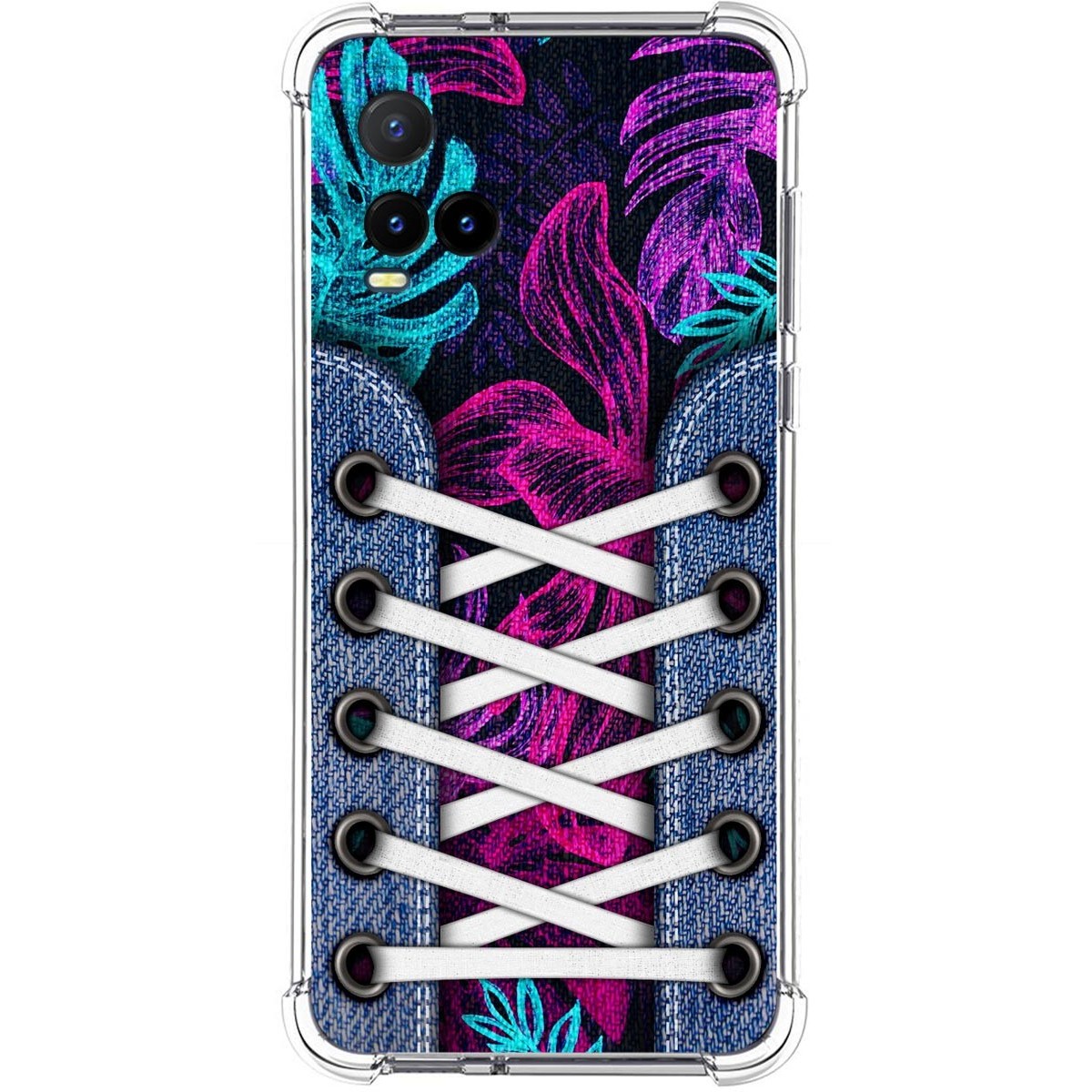 Funda Silicona Antigolpes para Vivo Y21 / Y21s / Y33s diseño Zapatillas 07 Dibujos