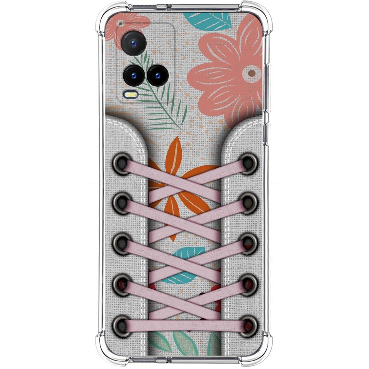 Funda Silicona Antigolpes para Vivo Y21 / Y21s / Y33s diseño Zapatillas 09 Dibujos
