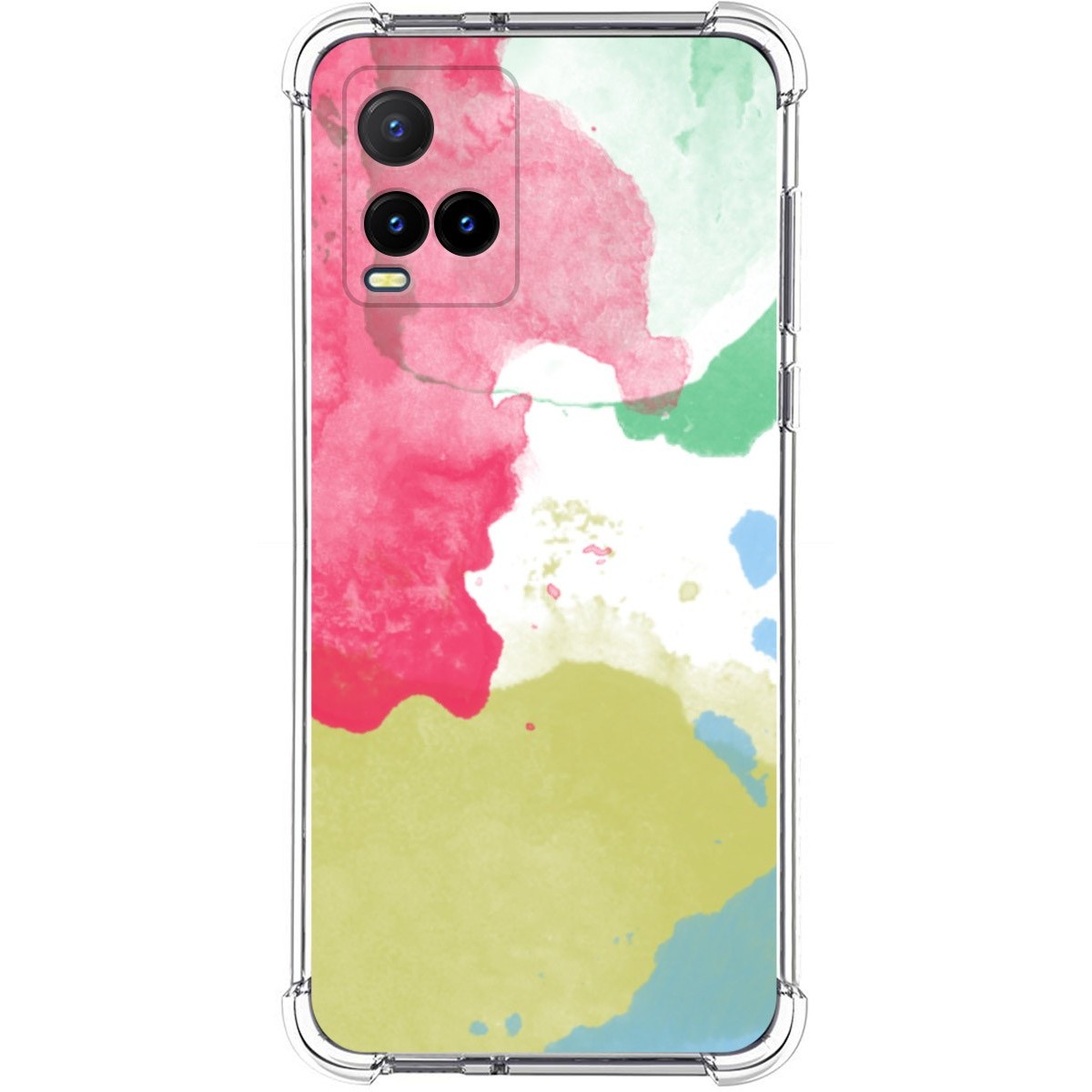 Funda Silicona Antigolpes para Vivo Y21 / Y21s / Y33s diseño Acuarela 02 Dibujos