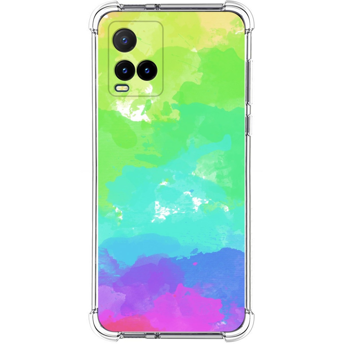 Funda Silicona Antigolpes para Vivo Y21 / Y21s / Y33s diseño Acuarela 03 Dibujos