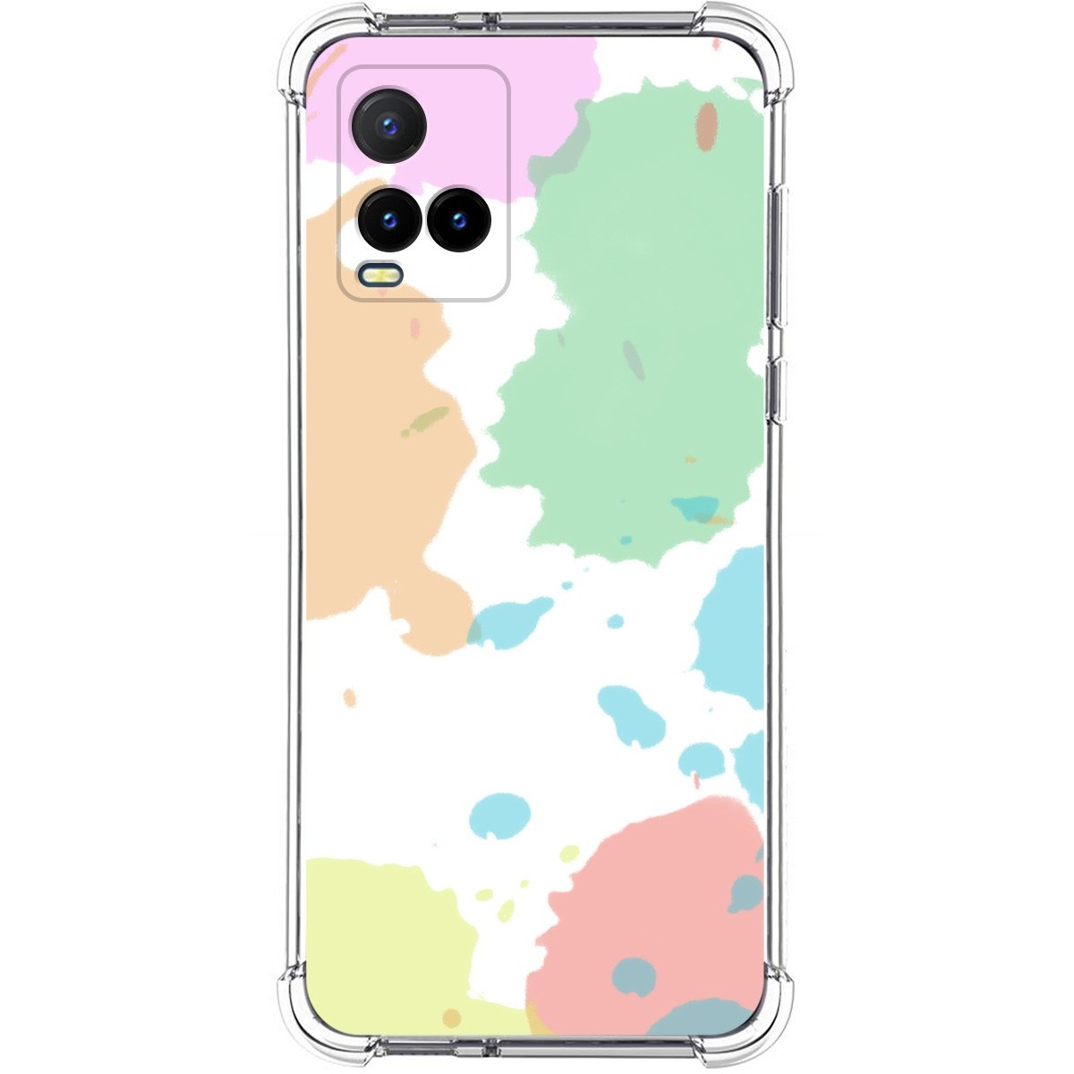 Funda Silicona Antigolpes para Vivo Y21 / Y21s / Y33s diseño Acuarela 05 Dibujos