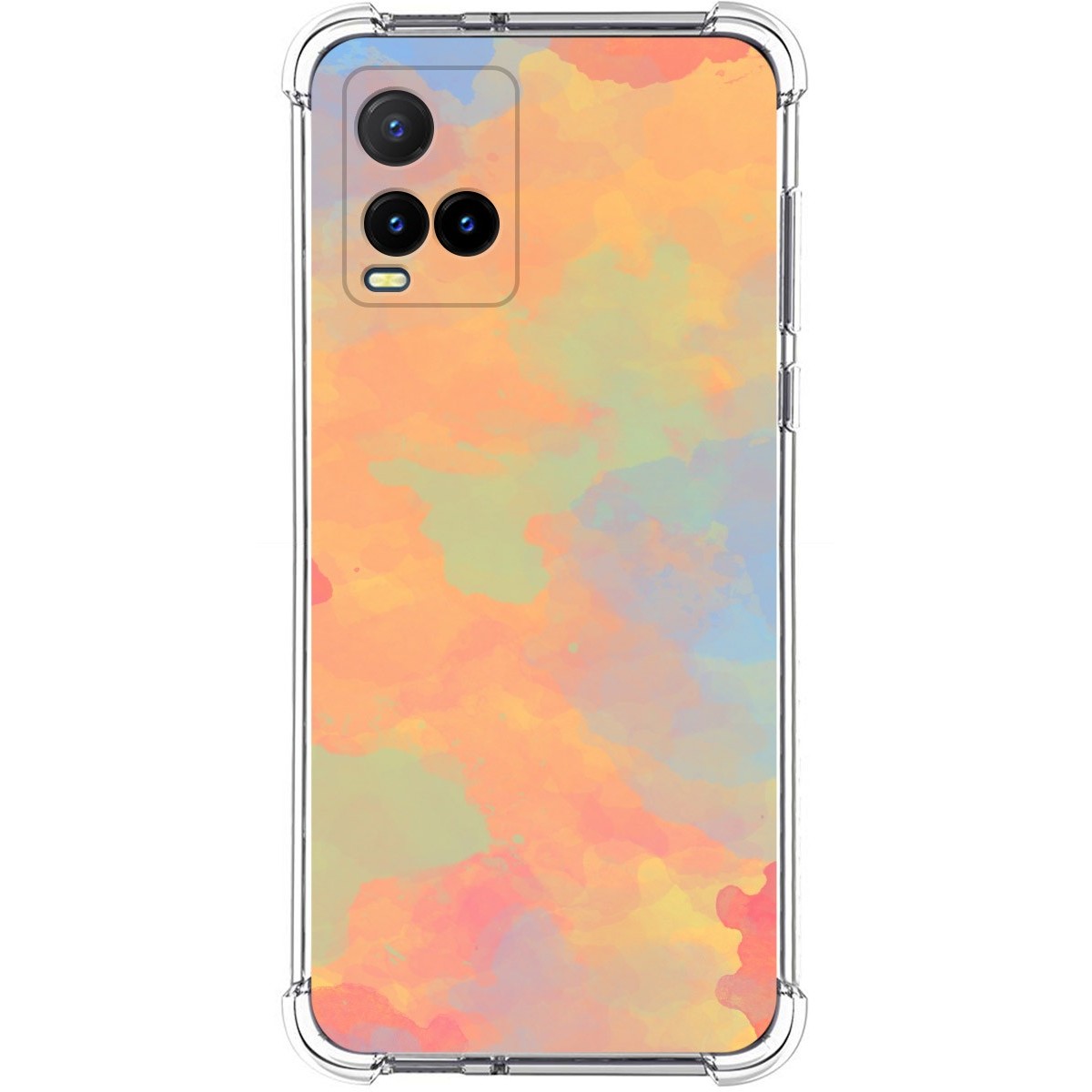 Funda Silicona Antigolpes para Vivo Y21 / Y21s / Y33s diseño Acuarela 08 Dibujos