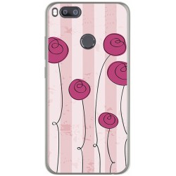 Funda Gel Tpu para Xiaomi Mi 5X / Mi A1 Diseño Flores Vintage Dibujos