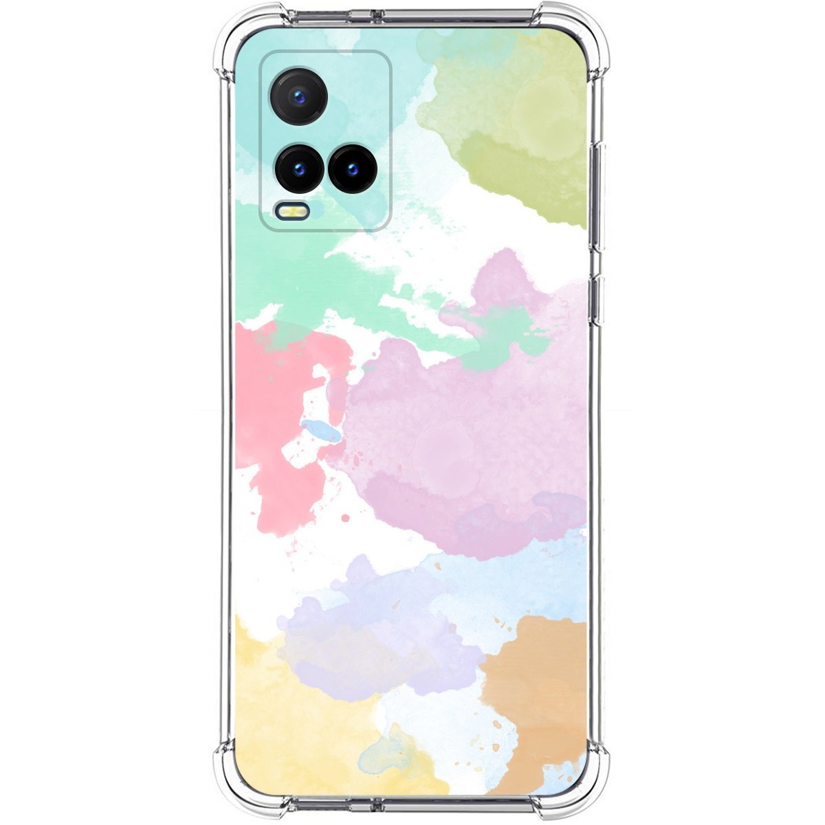 Funda Silicona Antigolpes para Vivo Y21 / Y21s / Y33s diseño Acuarela 11 Dibujos