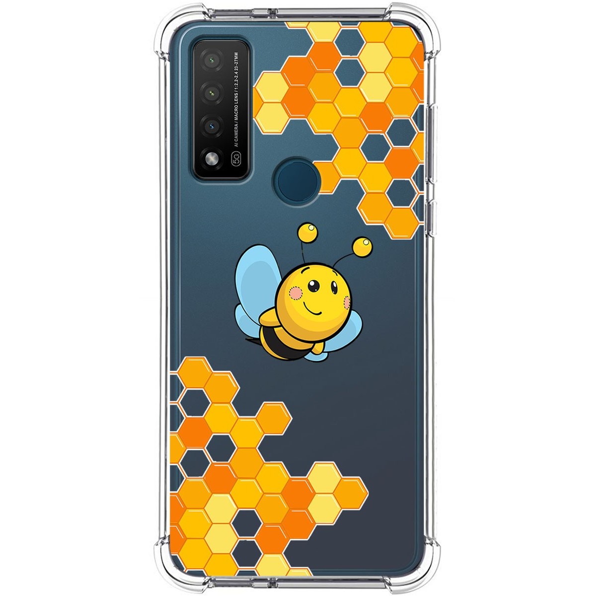 Funda Silicona Antigolpes para TCL 20 R 5G diseño Abeja Dibujos