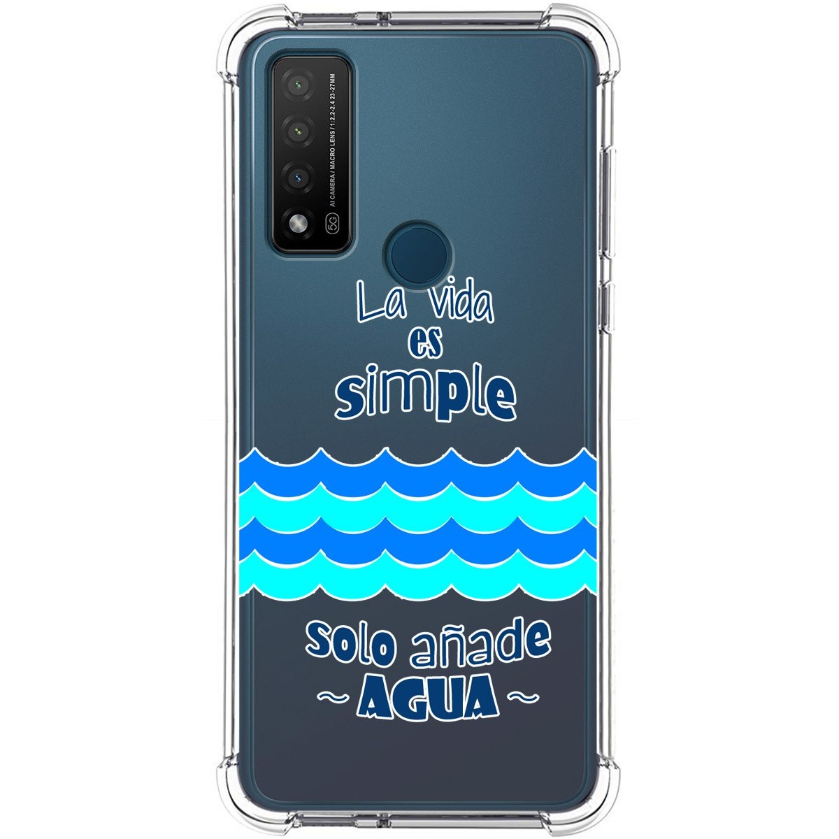 Funda Silicona Antigolpes para TCL 20 R 5G diseño Agua Dibujos