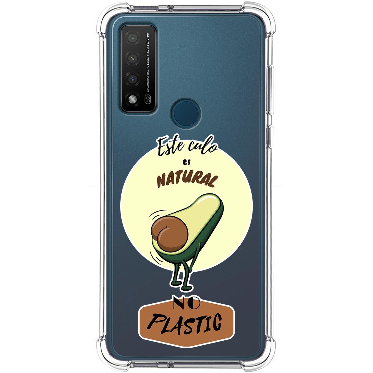 Funda Silicona Antigolpes para TCL 20 R 5G diseño Culo Natural Dibujos