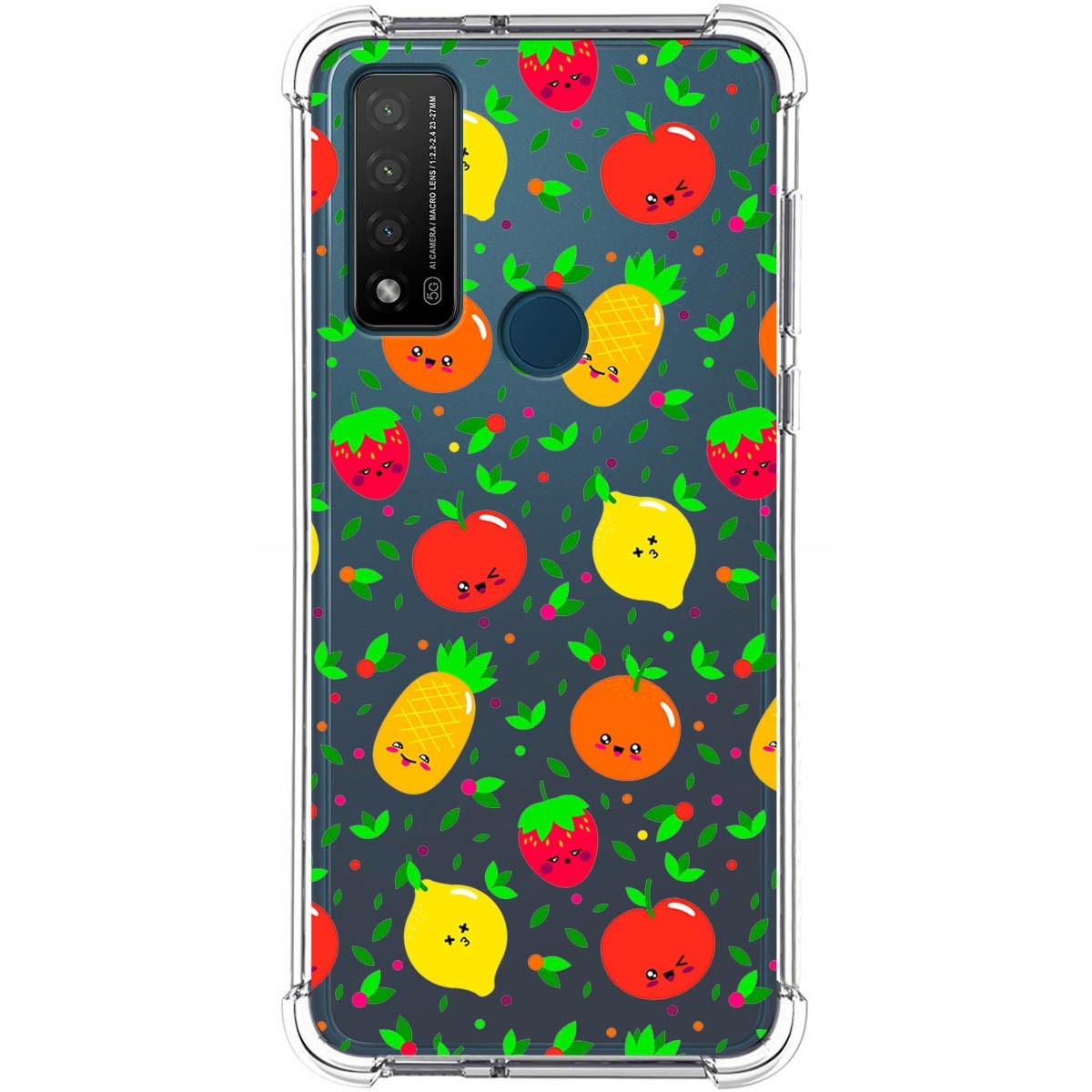 Funda Silicona Antigolpes para TCL 20 R 5G diseño Frutas 01 Dibujos