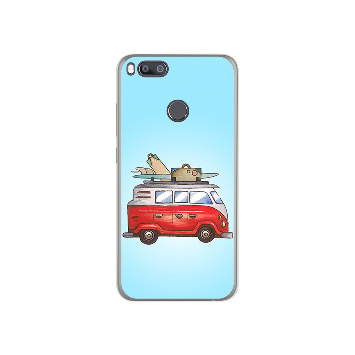 Funda Gel Tpu para Xiaomi Mi 5X / Mi A1 Diseño Furgoneta Dibujos