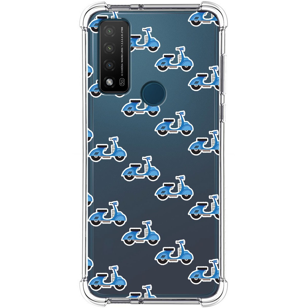 Funda Silicona Antigolpes para TCL 20 R 5G diseño Scooter Dibujos