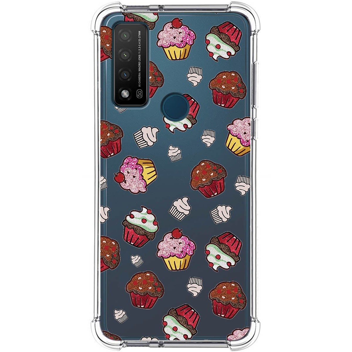 Funda Silicona Antigolpes para TCL 20 R 5G diseño Muffins Dibujos