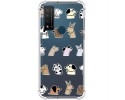 Funda Silicona Antigolpes para TCL 20 R 5G diseño Perros Dibujos