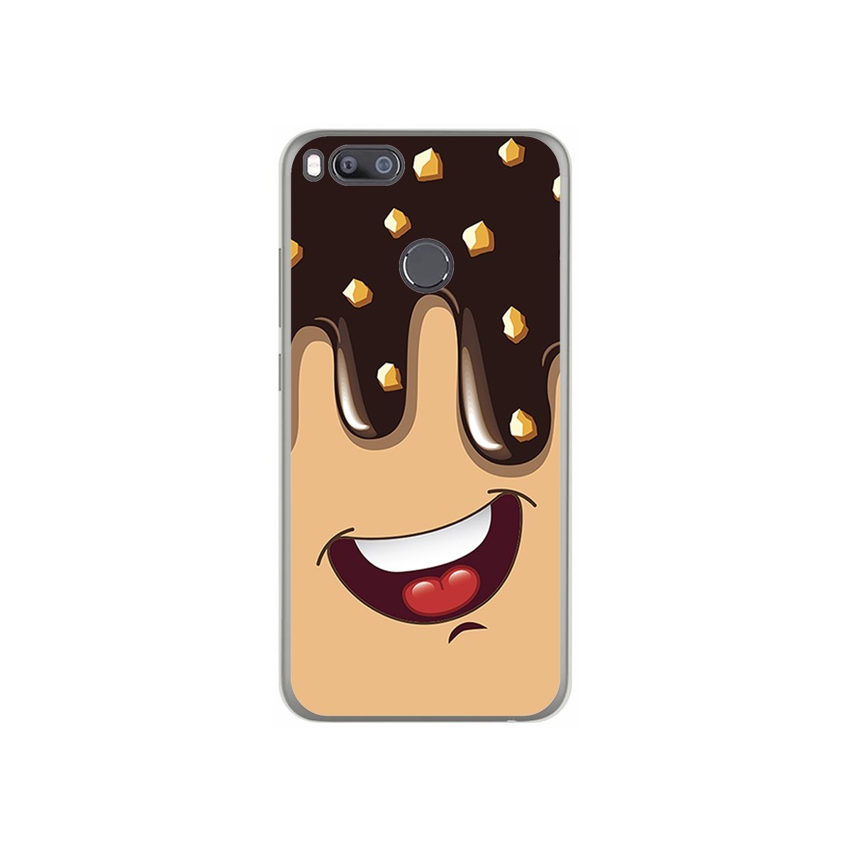 Funda Gel Tpu para Xiaomi Mi 5X / Mi A1 Diseño Helado Chocolate Dibujos