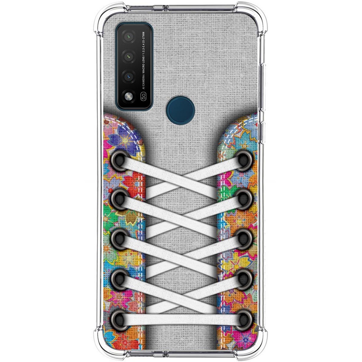 Funda Silicona Antigolpes para TCL 20 R 5G diseño Zapatillas 04 Dibujos