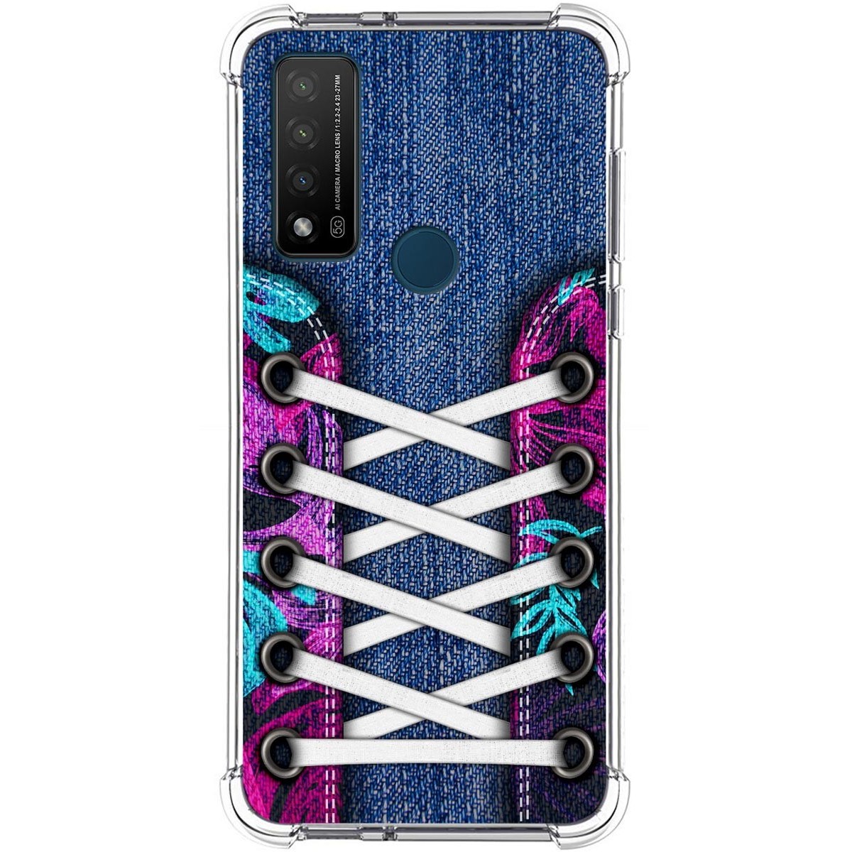 Funda Silicona Antigolpes para TCL 20 R 5G diseño Zapatillas 06 Dibujos
