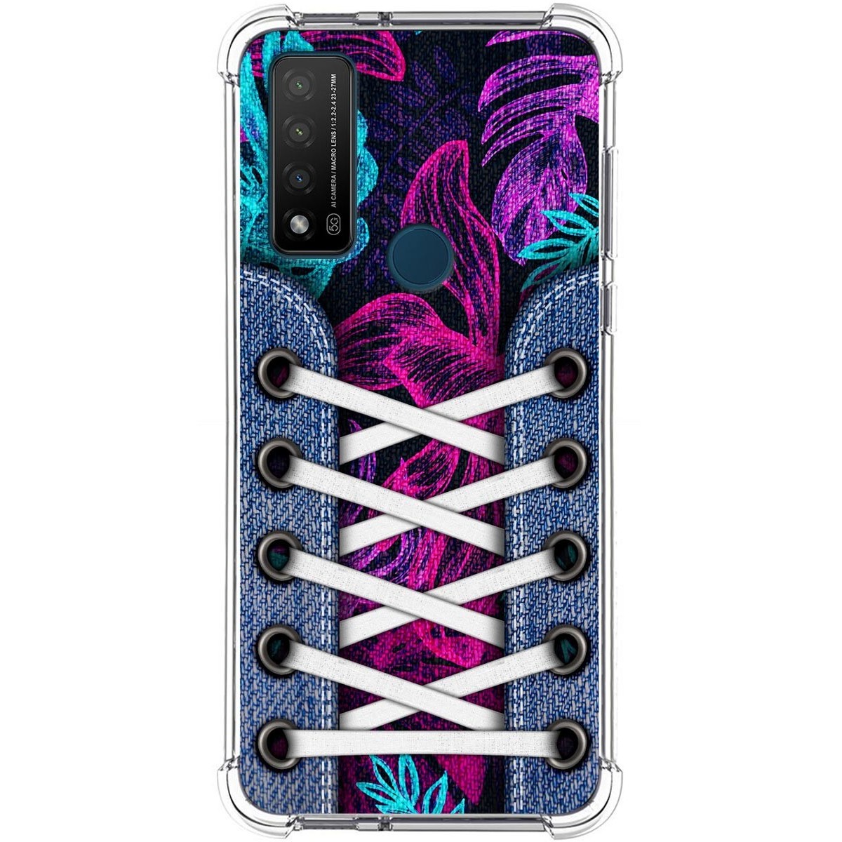 Funda Silicona Antigolpes para TCL 20 R 5G diseño Zapatillas 07 Dibujos