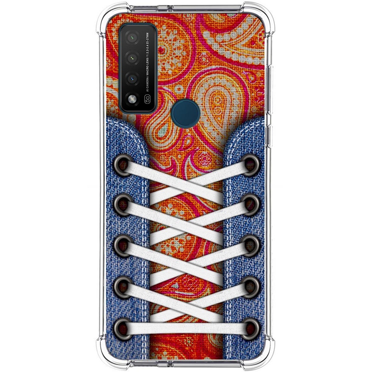 Funda Silicona Antigolpes para TCL 20 R 5G diseño Zapatillas 10 Dibujos