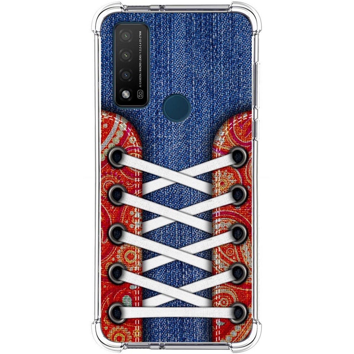 Funda Silicona Antigolpes para TCL 20 R 5G diseño Zapatillas 11 Dibujos