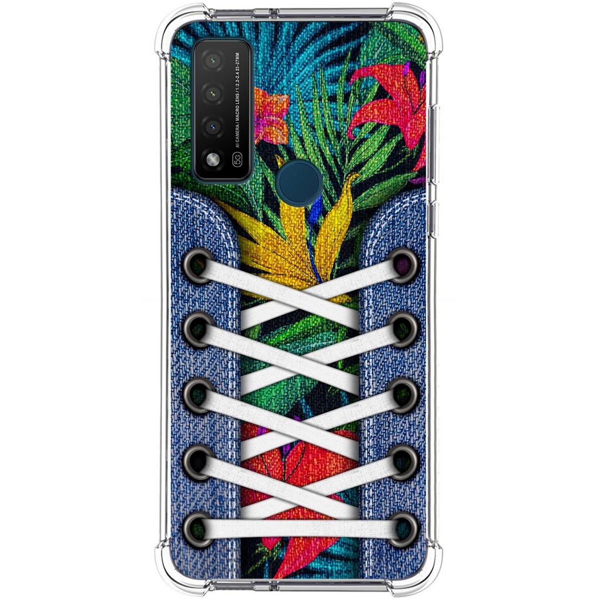 Funda Silicona Antigolpes para TCL 20 R 5G diseño Zapatillas 12 Dibujos