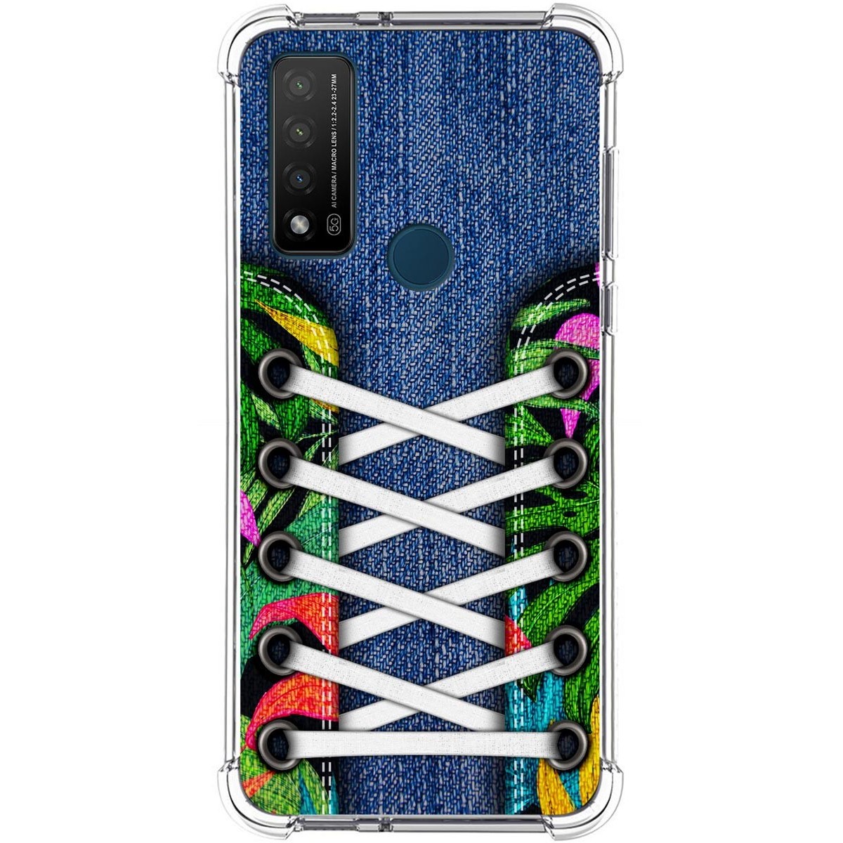Funda Silicona Antigolpes para TCL 20 R 5G diseño Zapatillas 13 Dibujos