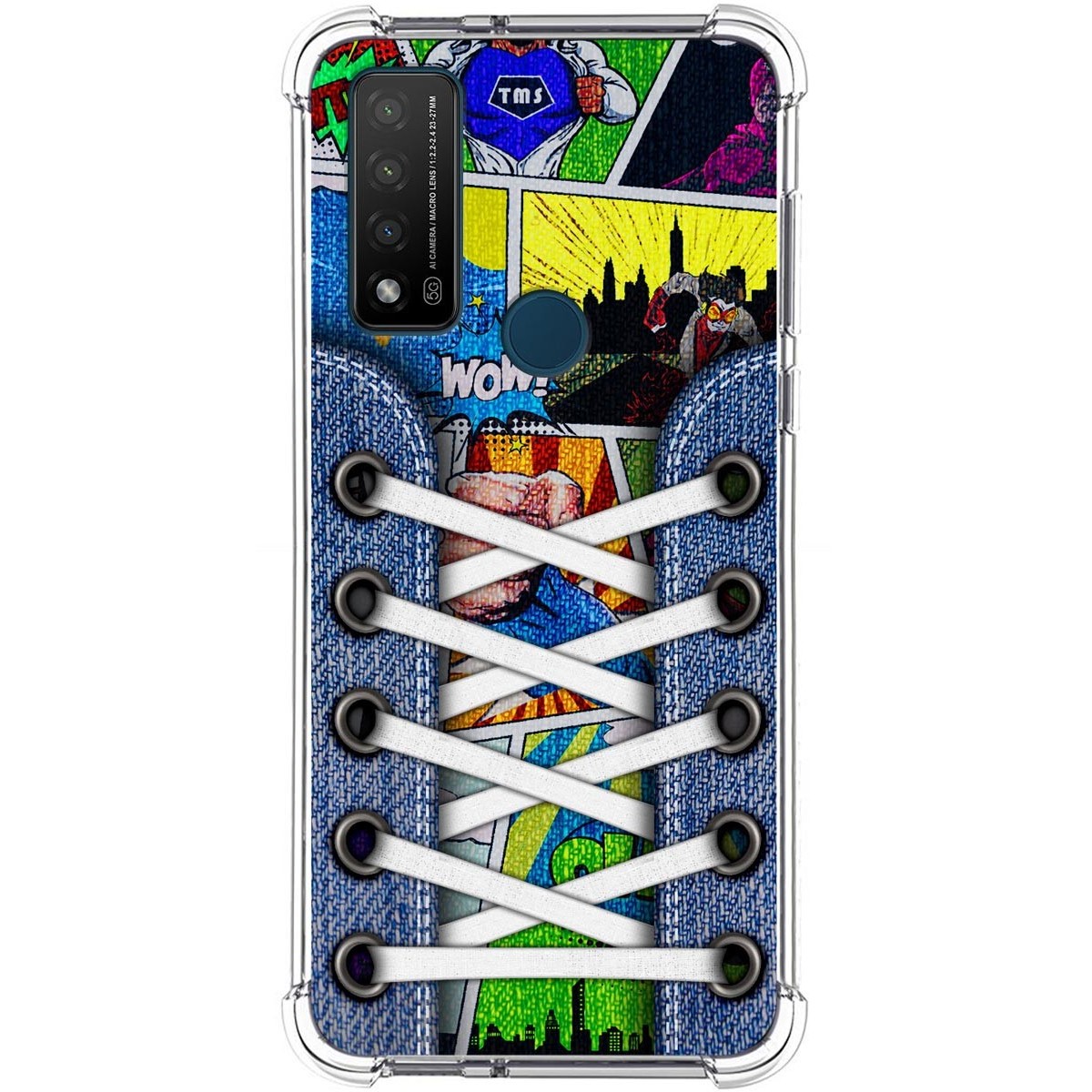 Funda Silicona Antigolpes para TCL 20 R 5G diseño Zapatillas 14 Dibujos