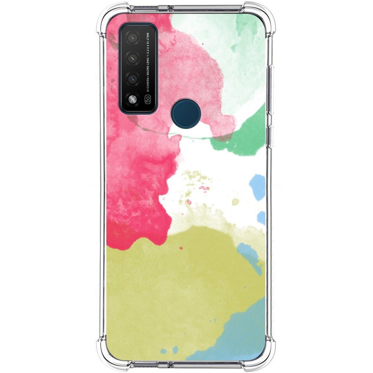 Funda Silicona Antigolpes para TCL 20 R 5G diseño Acuarela 02 Dibujos