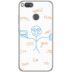 Funda Gel Tpu para Xiaomi Mi 5X / Mi A1 Diseño Informatico Dibujos