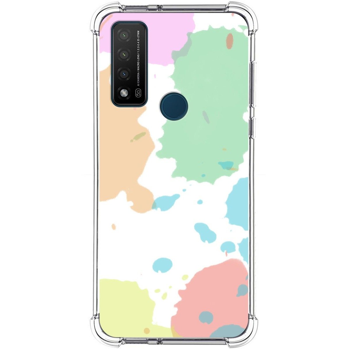 Funda Silicona Antigolpes para TCL 20 R 5G diseño Acuarela 05 Dibujos