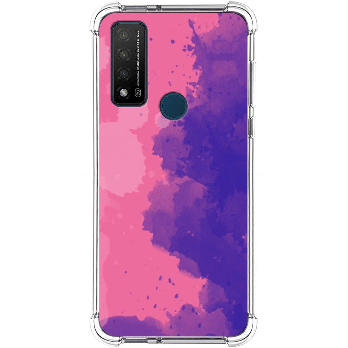 Funda Silicona Antigolpes para TCL 20 R 5G diseño Acuarela 07 Dibujos