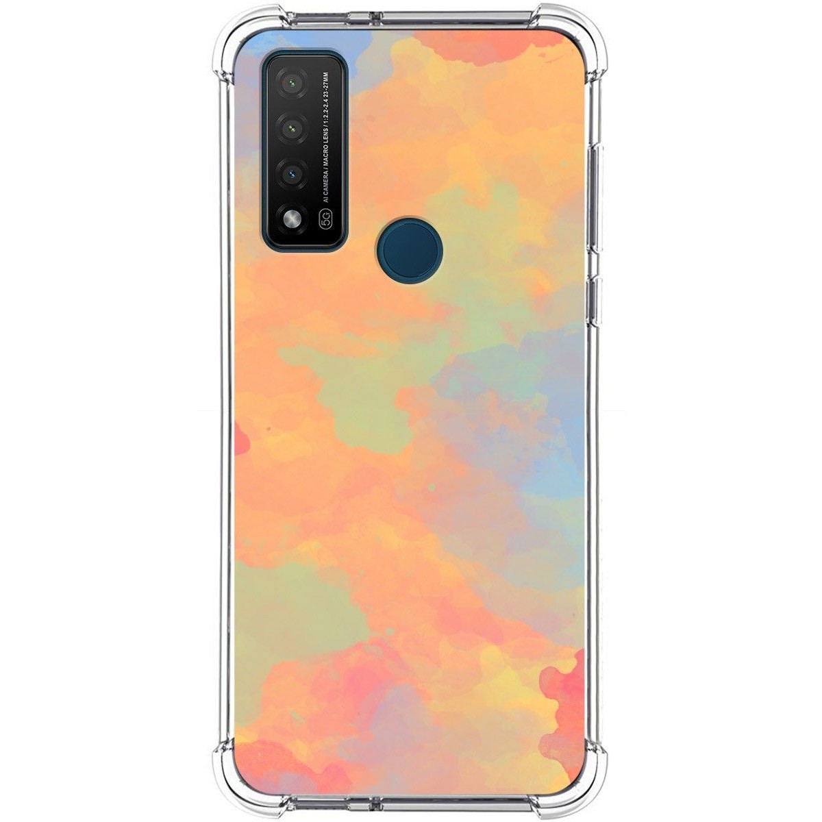 Funda Silicona Antigolpes para TCL 20 R 5G diseño Acuarela 08 Dibujos