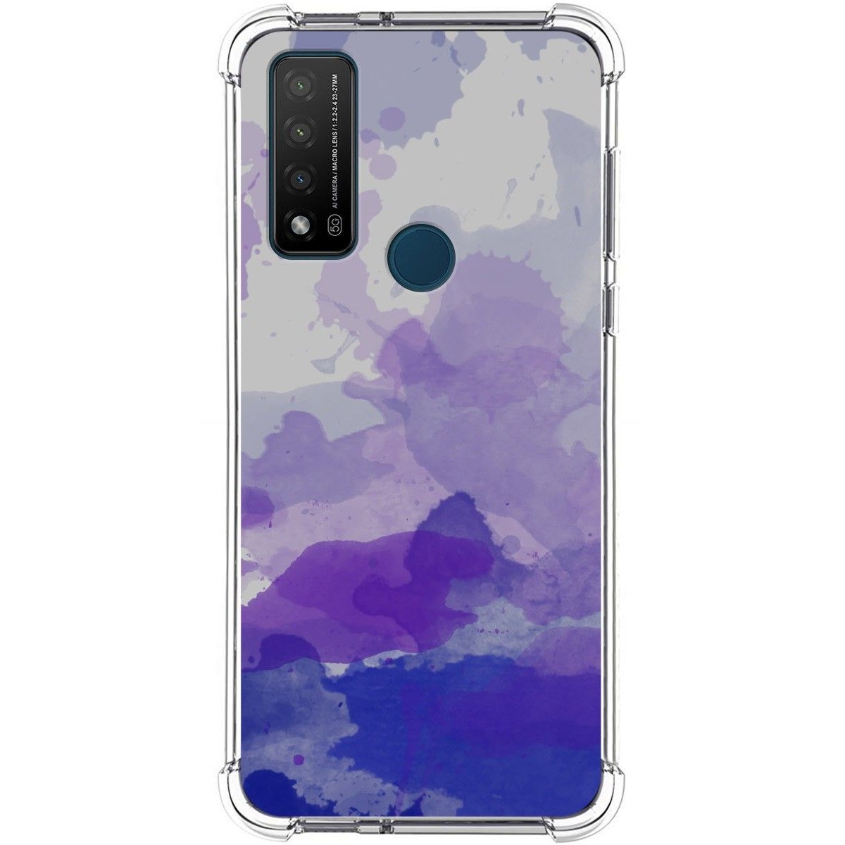 Funda Silicona Antigolpes para TCL 20 R 5G diseño Acuarela 09 Dibujos