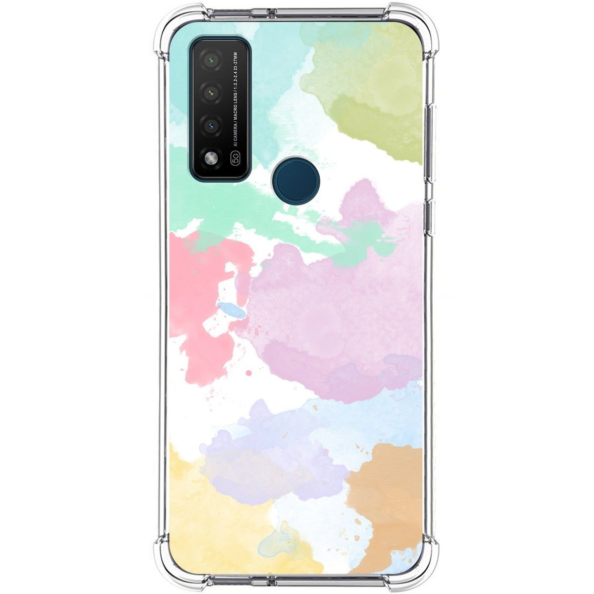 Funda Silicona Antigolpes para TCL 20 R 5G diseño Acuarela 11 Dibujos