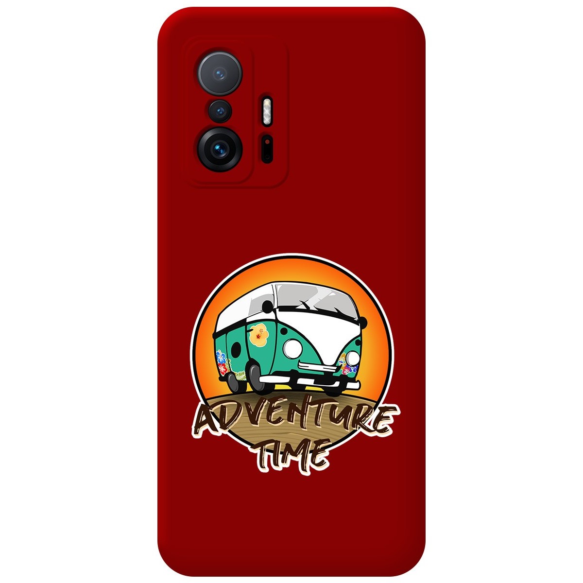 Funda Silicona Líquida Roja para Xiaomi 11T 5G / 11T Pro 5G diseño Adventure Time Dibujos