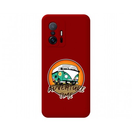Funda Silicona Líquida Roja para Xiaomi 11T 5G / 11T Pro 5G diseño Adventure Time Dibujos