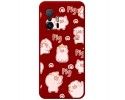 Funda Silicona Líquida Roja para Xiaomi 11T 5G / 11T Pro 5G diseño Cerdos Dibujos