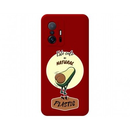 Funda Silicona Líquida Roja para Xiaomi 11T 5G / 11T Pro 5G diseño Culo Natural Dibujos