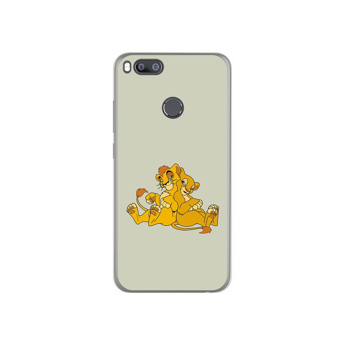 Funda Gel Tpu para Xiaomi Mi 5X / Mi A1 Diseño Leones Dibujos