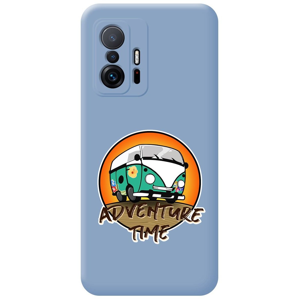 Funda Silicona Líquida Azul para Xiaomi 11T 5G / 11T Pro 5G diseño Adventure Time Dibujos