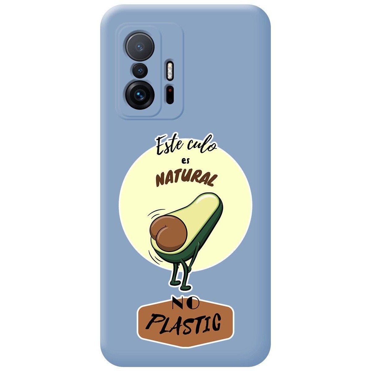 Funda Silicona Líquida Azul para Xiaomi 11T 5G / 11T Pro 5G diseño Culo Natural Dibujos
