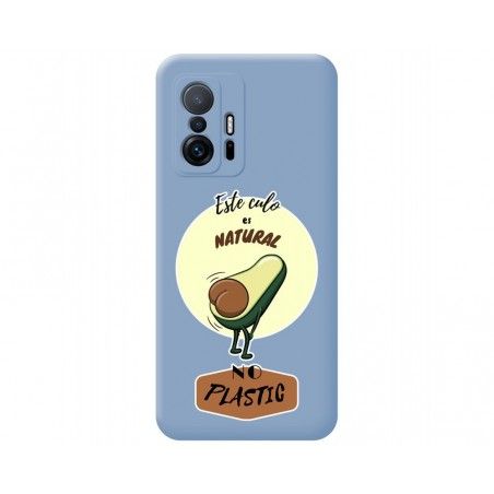 Funda Silicona Líquida Azul para Xiaomi 11T 5G / 11T Pro 5G diseño Culo Natural Dibujos
