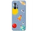 Funda Silicona Líquida Azul para Xiaomi 11T 5G / 11T Pro 5G diseño Espacio Dibujos