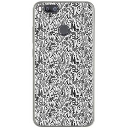 Funda Gel Tpu para Xiaomi Mi 5X / Mi A1 Diseño Letras Dibujos