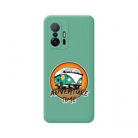 Funda Silicona Líquida Verde para Xiaomi 11T 5G / 11T Pro 5G diseño Adventure Time Dibujos