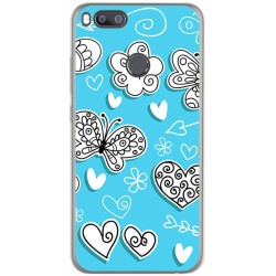 Funda Gel Tpu para Xiaomi Mi 5X / Mi A1 Diseño Mariposas Dibujos